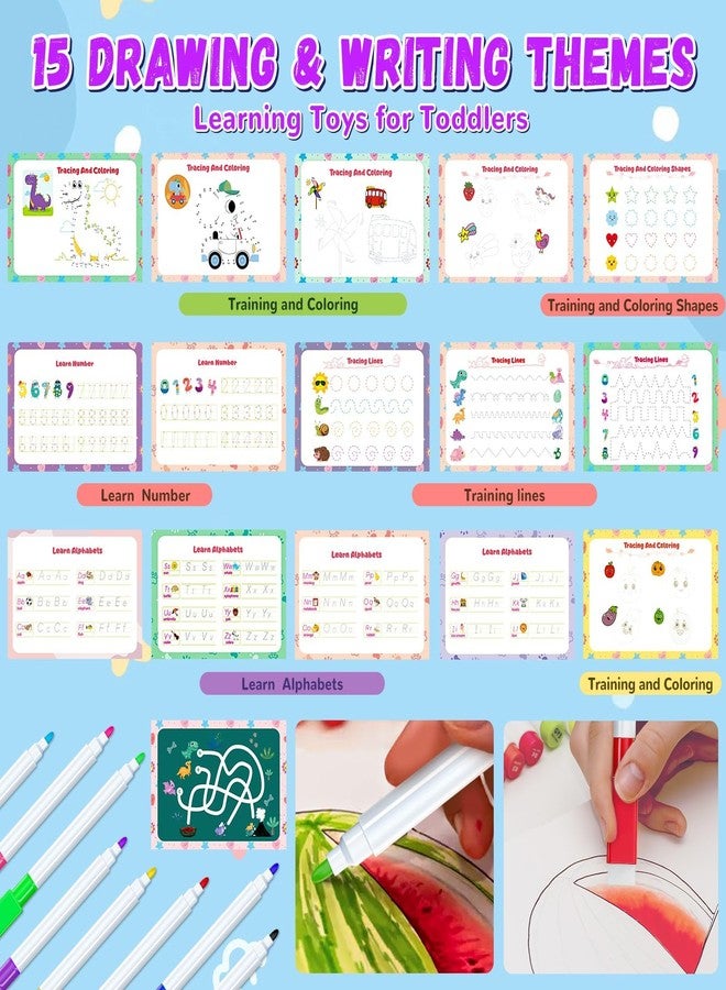 Websonaw Busy Book for Toddlers 3+, Preschool Learning Activities with 30 Themes Prek Preschool Workbooks, Montessori Educational Learning Toys Activity Books for Christmas Birthdays Gifts Boys Girls - Image 3